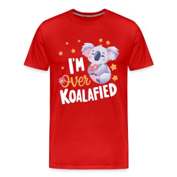 Koala Koala Koala Ours Koala Animal - T-shirt bio Premium Homme - rouge - Devant - Damien (186cm)