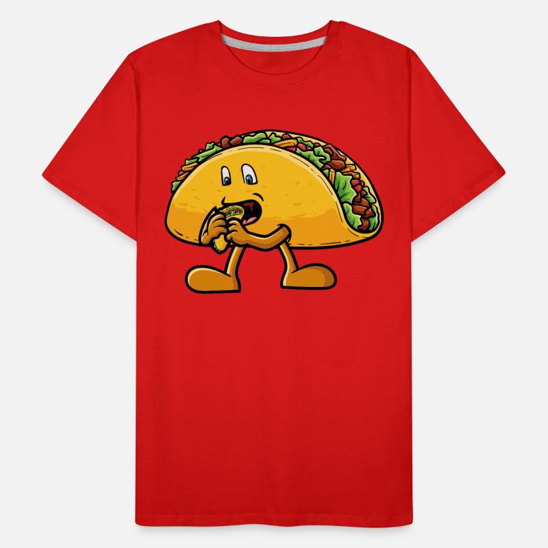 Taco eats a taco Men's Premium Organic T-Shirt
