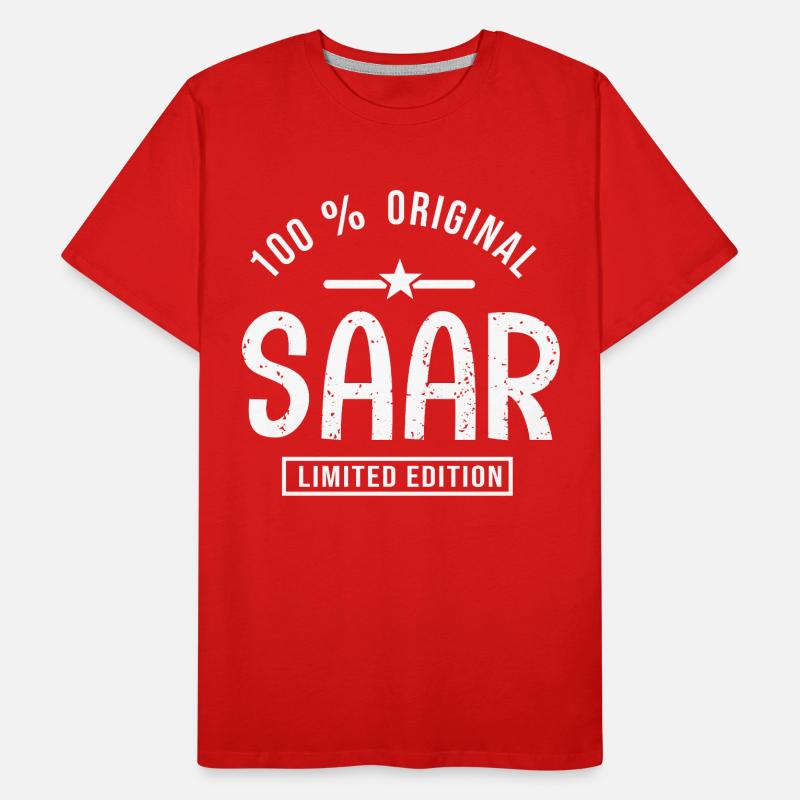 Saar Geschenk tshirt benutzerdefinierten Name Saar Männer Premium Bio T-Shirt