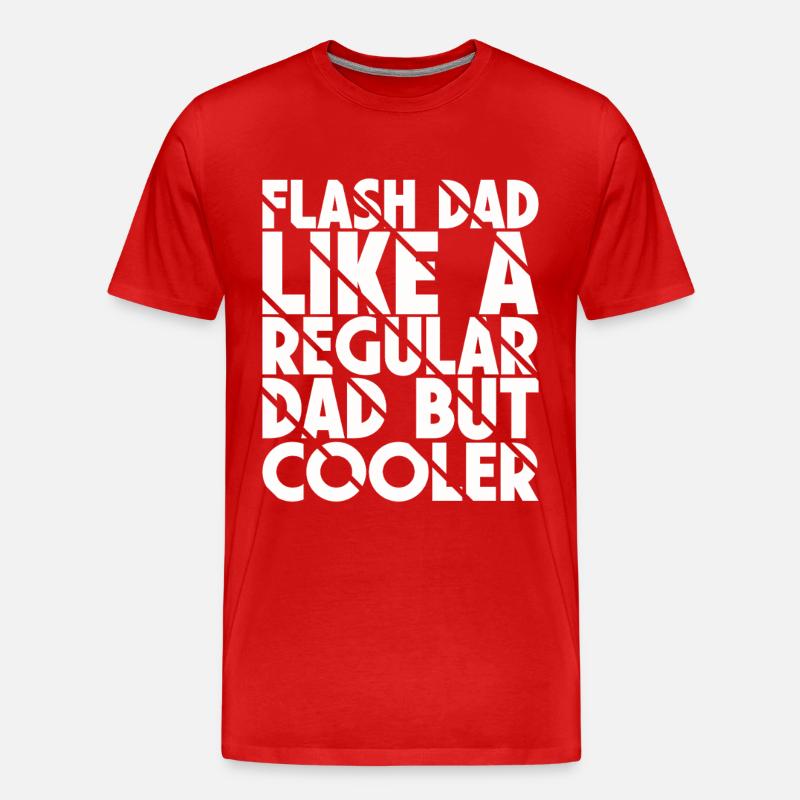 Bouldering Flash Papa Boulderer - Männer Premium Bio T-Shirt - Rot