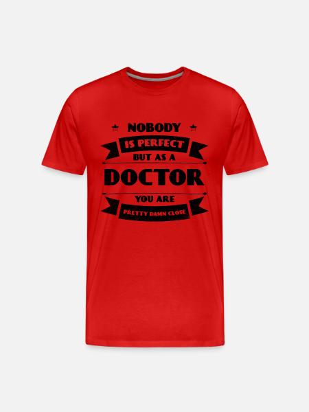 Perfekt Doctor Doctor Hospital redningskrans - Herre Premium T-shirt økologisk - rød