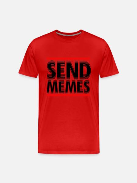 Sende Memme Shirt - Männer Premium Bio T-Shirt - Rot