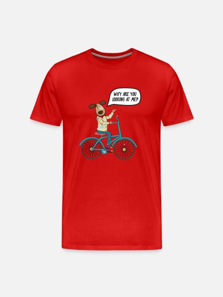 bicycle - Men's Premium Organic T-Shirt - red