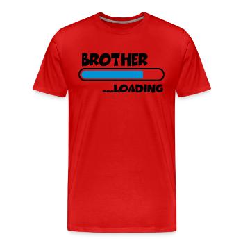 Brother loading - T-shirt bio Premium Homme - rouge - Devant - Damien (186cm)