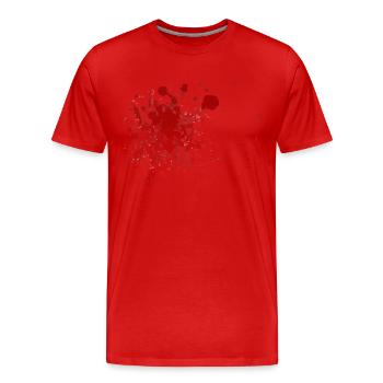 Blut Blood - Männer Premium Bio T-Shirt - Rot - Vorne - Damien (186cm)