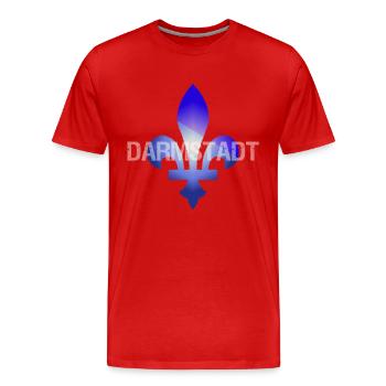 Darmstadt chemise pour les fans - T-shirt bio Premium Homme - rouge - Devant - Damien (186cm)