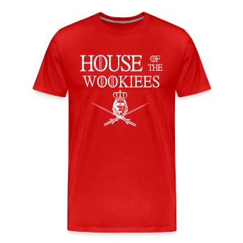 House of the Wookiees - Men's Premium Organic T-Shirt - red - Front - Damien (186cm)