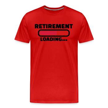 Rente - Männer Premium Bio T-Shirt - Rot - Vorne - Damien (186cm)