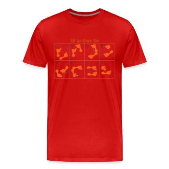salsa - T-shirt bio Premium Homme - rouge - Devant - Damien (186cm)