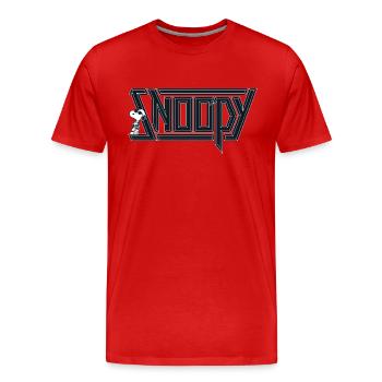 Peanuts Snoopy Snoopy Cool Lunettes Soleil - T-shirt bio Premium Homme - rouge - Devant - Damien (186cm)