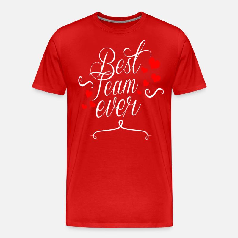 Best Team Ever - Männer Premium Bio T-Shirt - Rot