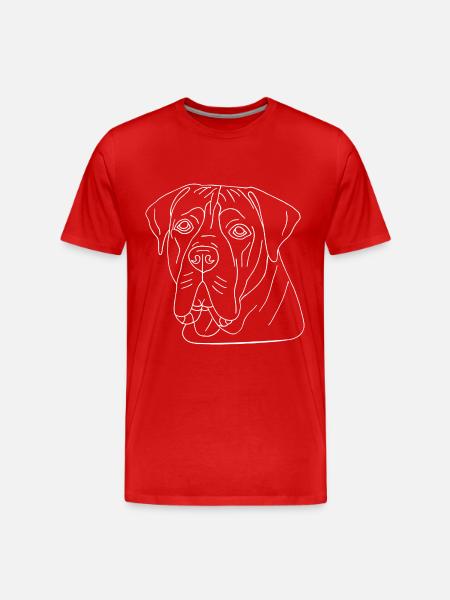 Boerboel - Männer Premium Bio T-Shirt - Rot