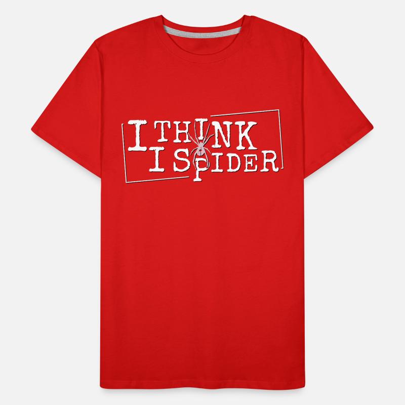 I Think I Spider Dad Joke Denglisch Ich Spinne Männer Premium Bio T-Shirt