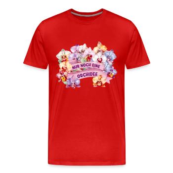 Nur noch eine orchidee - Männer Premium Bio T-Shirt - Rot - Vorne - Damien (186cm)