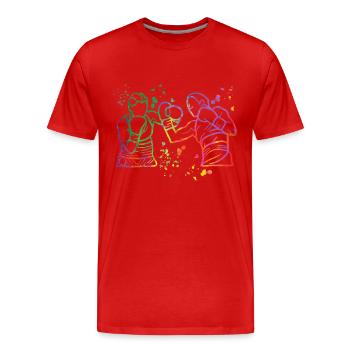 Boxing Fighter Kids Boxing Match Boxer - Men's Premium Organic T-Shirt - red - Front - Damien (186cm)