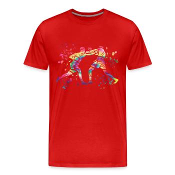 Boxing Fighter Kids Boxing Match Boxer - Men's Premium Organic T-Shirt - red - Front - Damien (186cm)