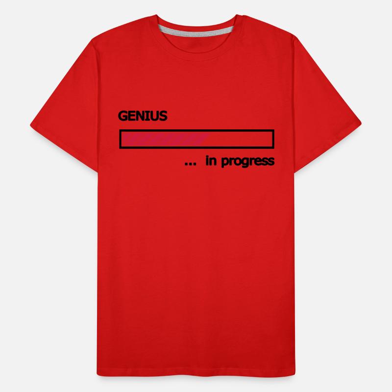 Genius in progress loading bars Loading Bar Men's Premium Organic T-Shirt