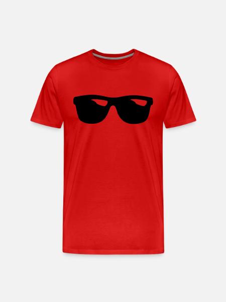 SHADES - Men's Premium Organic T-Shirt - red