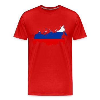 Russland - Männer Premium Bio T-Shirt - Rot - Vorne - Damien (186cm)