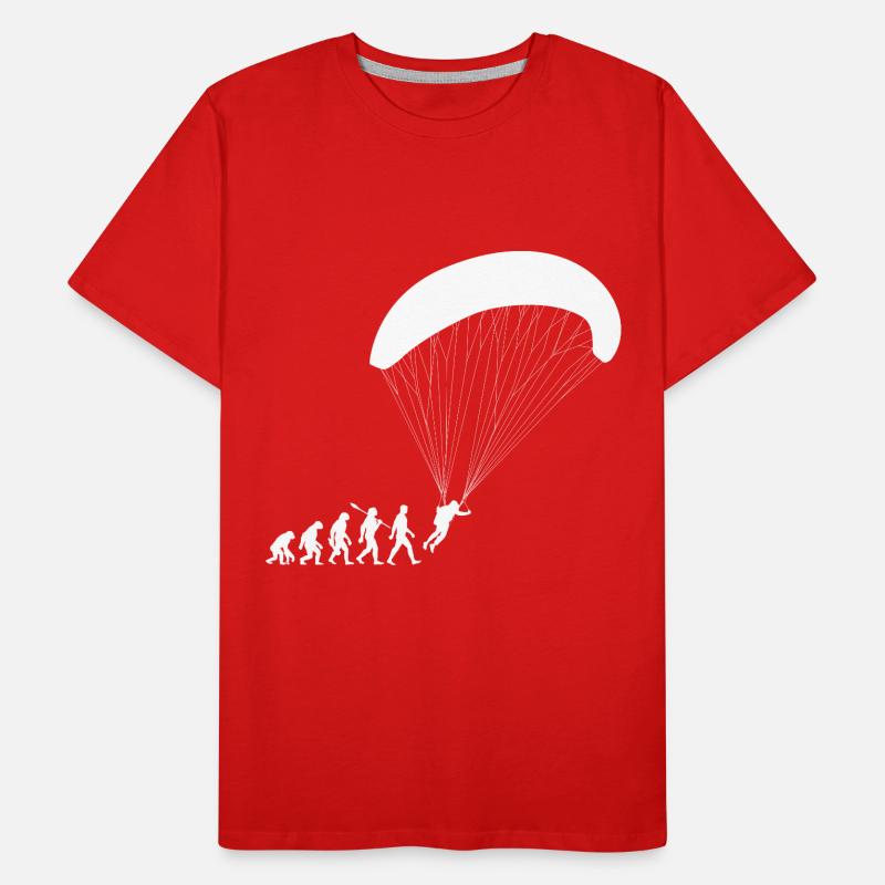 Evolution Paragliding Flying Men's Premium Organic T-Shirt