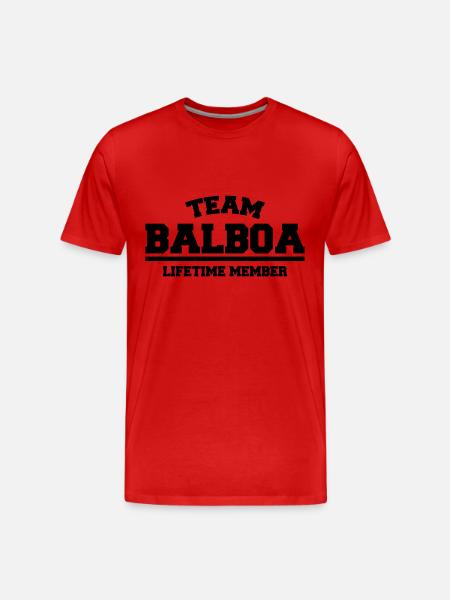 team balboa - Männer Premium Bio T-Shirt - Rot