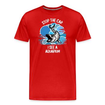 Aquarium Aquarianer Fische Zierfische Aquaristik - Männer Premium Bio T-Shirt - Rot - Vorne - Damien (186cm)