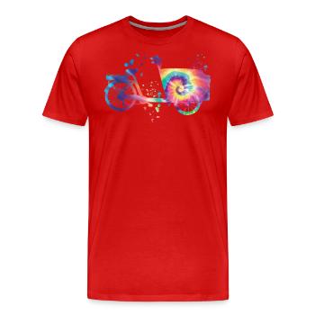 Heavy Duty Bike Cargo Bike Cargo Bike Cargo Bike - Men's Premium Organic T-Shirt - red - Front - Damien (186cm)
