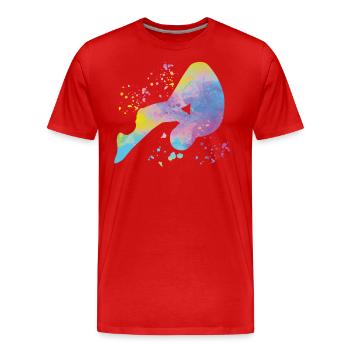 Diving, Synchronized Diving, Artistic Jumping - Men's Premium Organic T-Shirt - red - Front - Damien (186cm)