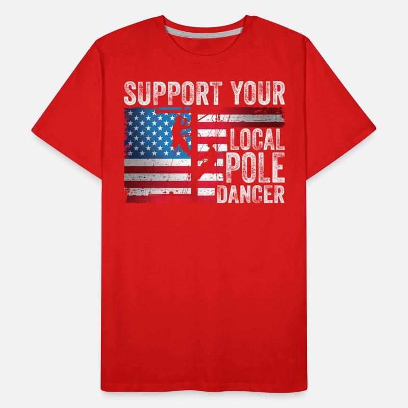 Conception américaine de monteur de lignes électriques T-shirt bio Premium Homme
