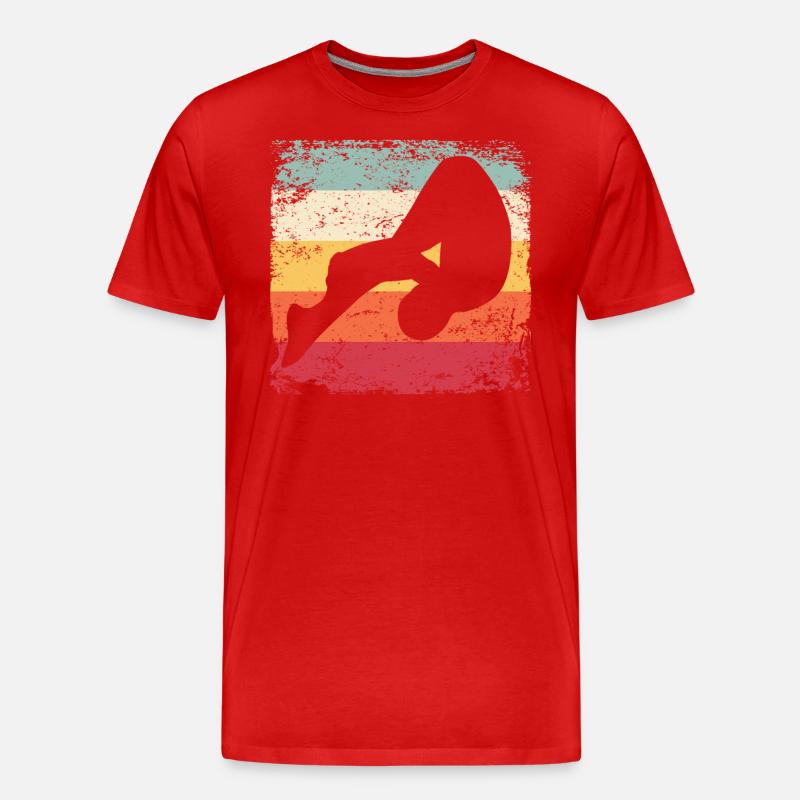 Synchronisierter Wassertaucher High Diver - Männer Premium Bio T-Shirt - Rot