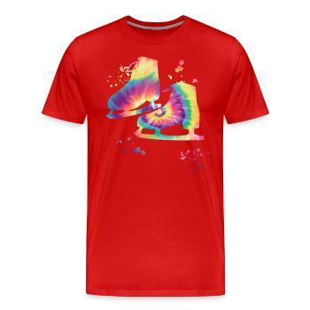 Patinage artistique Patinage sur glace Patinage artistique - T-shirt bio Premium Homme - rouge - Devant - Damien (186cm)