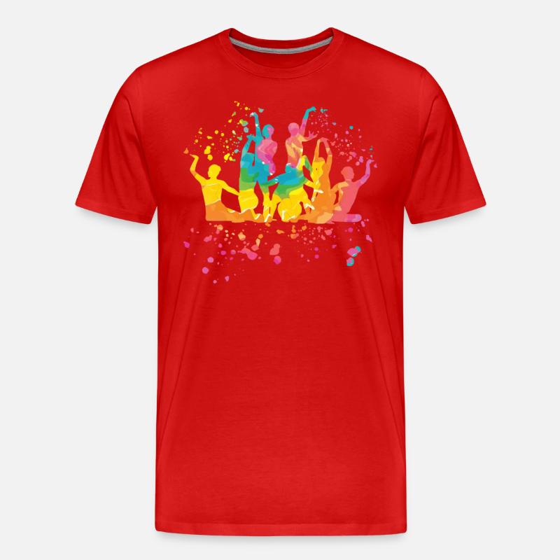 Artistic Swim Team Synchronschwimmen - Männer Premium Bio T-Shirt - Rot