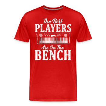Les meilleurs joueurs Pianiste Pianiste - T-shirt bio Premium Homme - rouge - Devant - Damien (186cm)