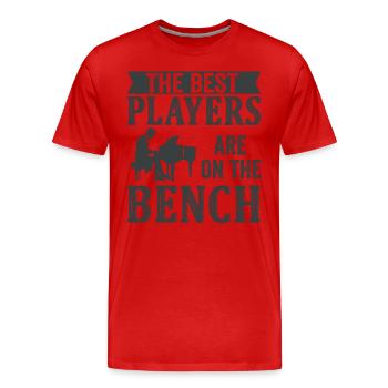 Les meilleurs joueurs Pianiste Pianiste - T-shirt bio Premium Homme - rouge - Devant - Damien (186cm)