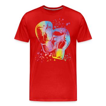 Boxing Fighter Kids Boxing Match Boxer - Men's Premium Organic T-Shirt - red - Front - Damien (186cm)