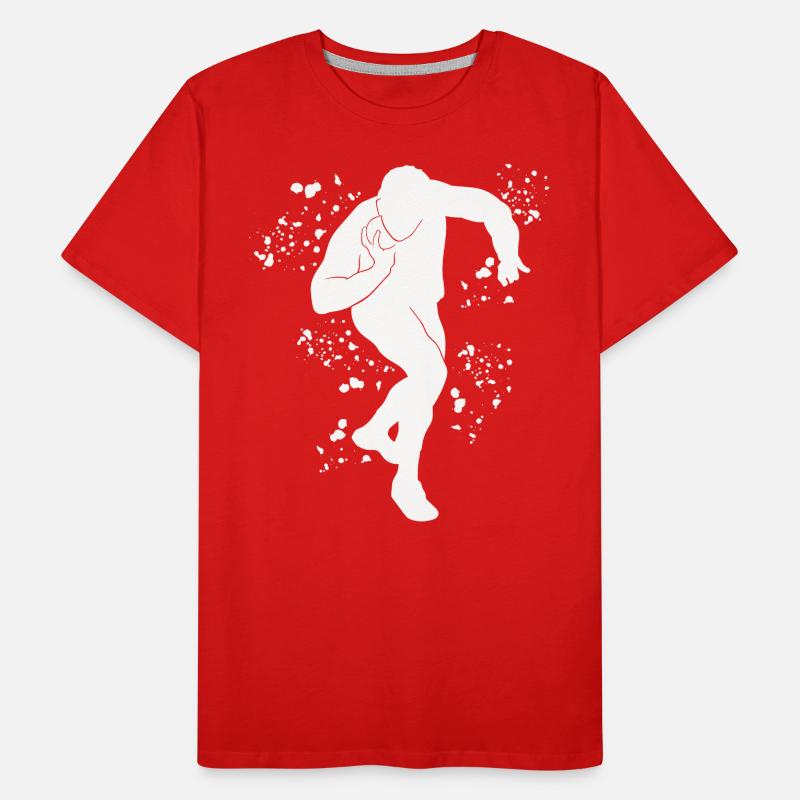 Lanceur de poids Colorsplash Lancer de poids T-shirt bio Premium Homme