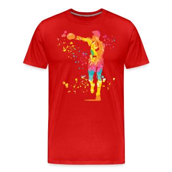Boxing Fighter Kids Boxing Match Boxer - Men's Premium Organic T-Shirt - red - Front - Damien (186cm)