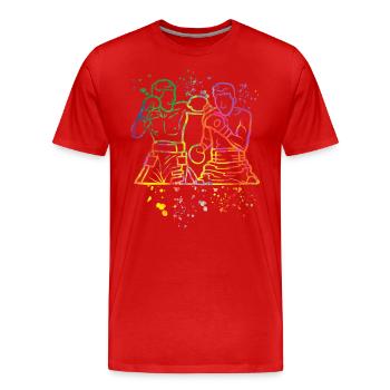 Boxing Fighter Kids Boxing Match Boxer - Men's Premium Organic T-Shirt - red - Front - Damien (186cm)