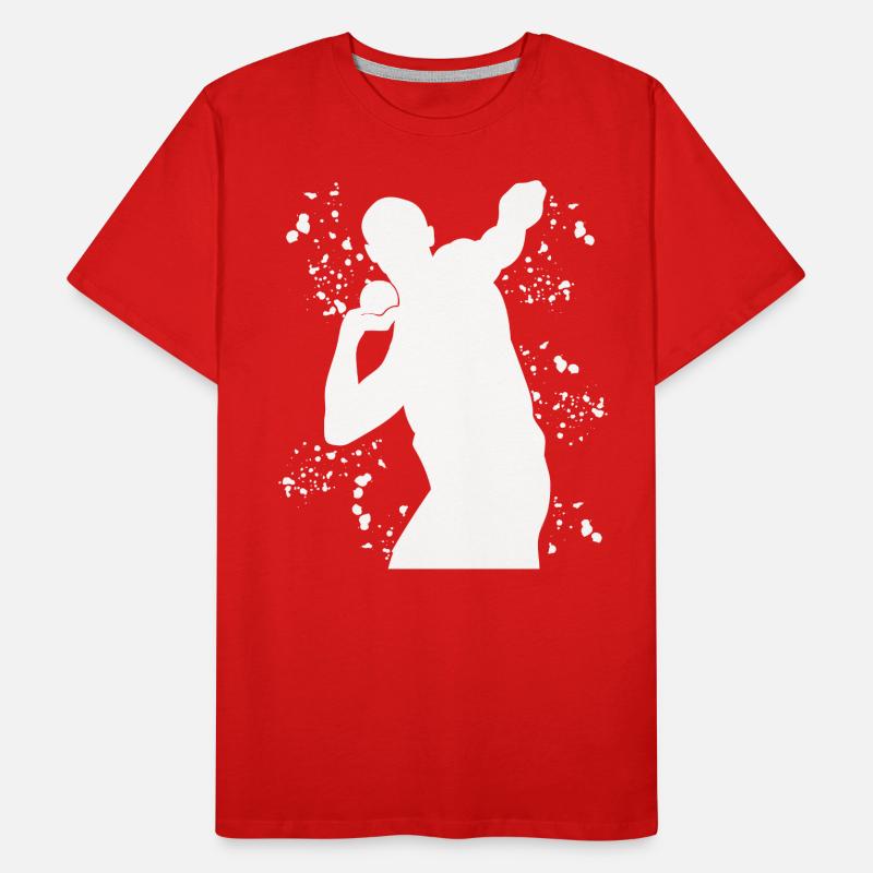 Lanceur de poids Colorsplash Lancer de poids T-shirt bio Premium Homme