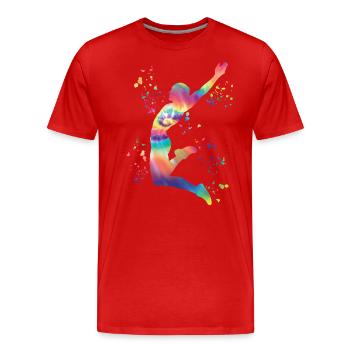 Long Jumpers Long Jump Kids Long Jump - Men's Premium Organic T-Shirt - red - Front - Damien (186cm)