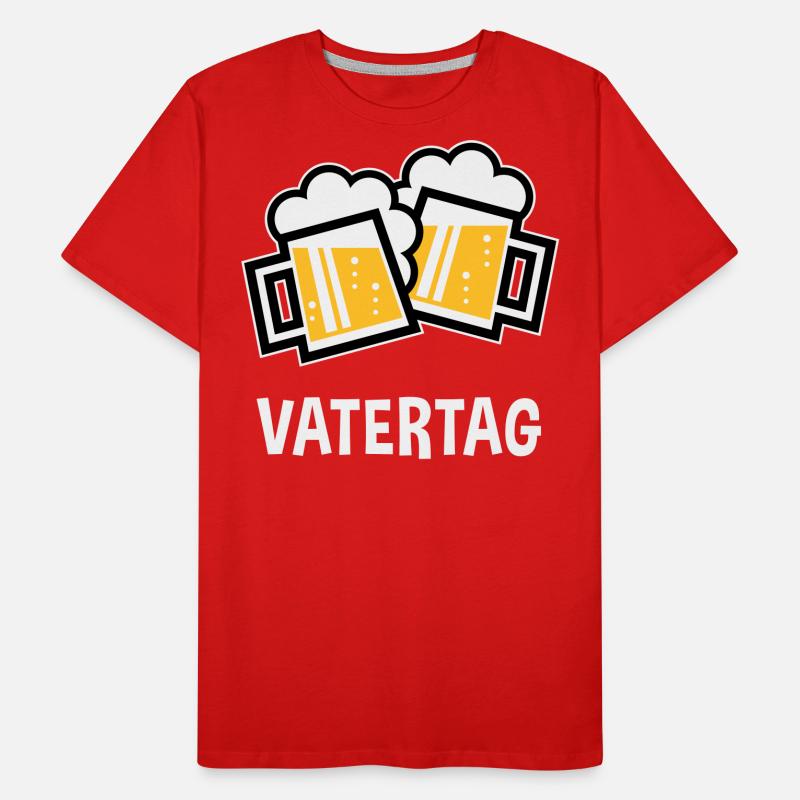 Vatertag (Bier Prosit / Bayrische Bierkrüge / 3C) Männer Premium Bio T-Shirt