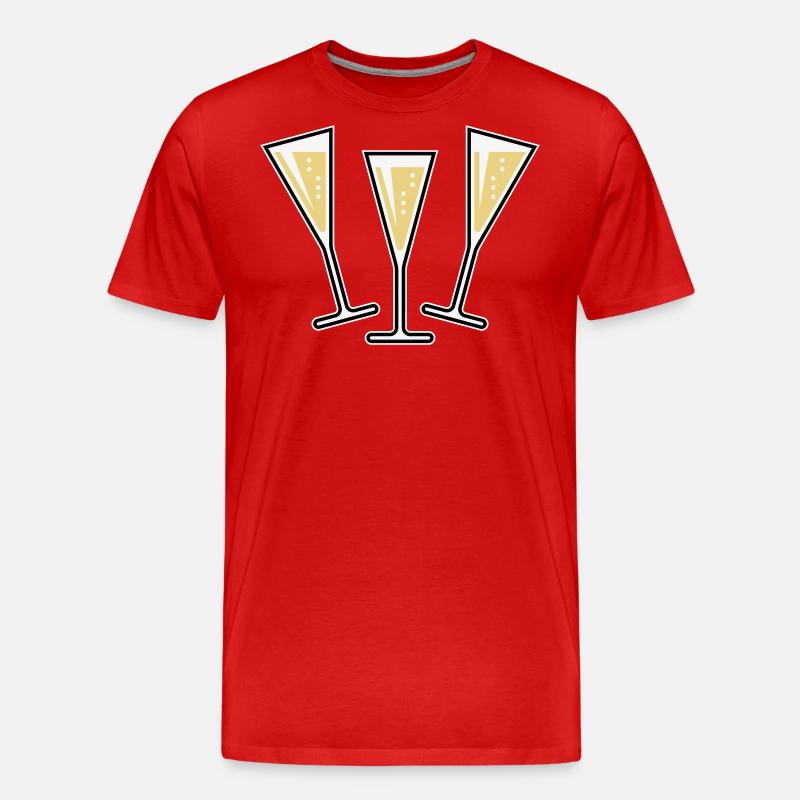 XAufUnsDrei ! (3) - T-shirt bio Premium Homme - rouge