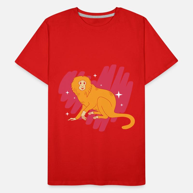 Tamarin Monkey Men's Premium Organic T-Shirt