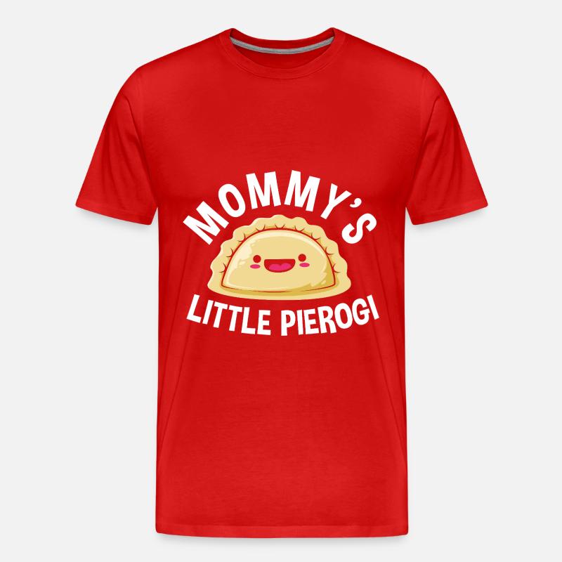 Polen Polnisch Pierogi - Männer Premium Bio T-Shirt - Rot