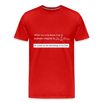 Math gift nerd teacher math teacher math - Men's Premium Organic T-Shirt - red - Front - Damien (186cm)