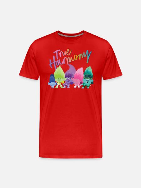 Trolde Ægte harmoni Masser af farverige trolde - Herre Premium T-shirt økologisk - rød