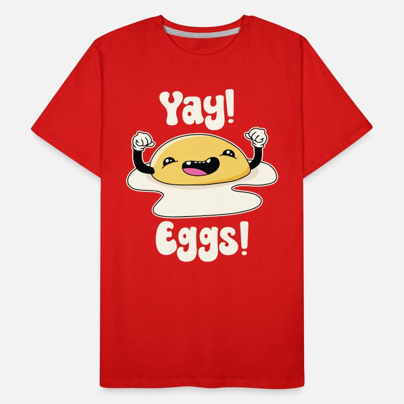Juhu-Eier Männer Premium Bio T-Shirt