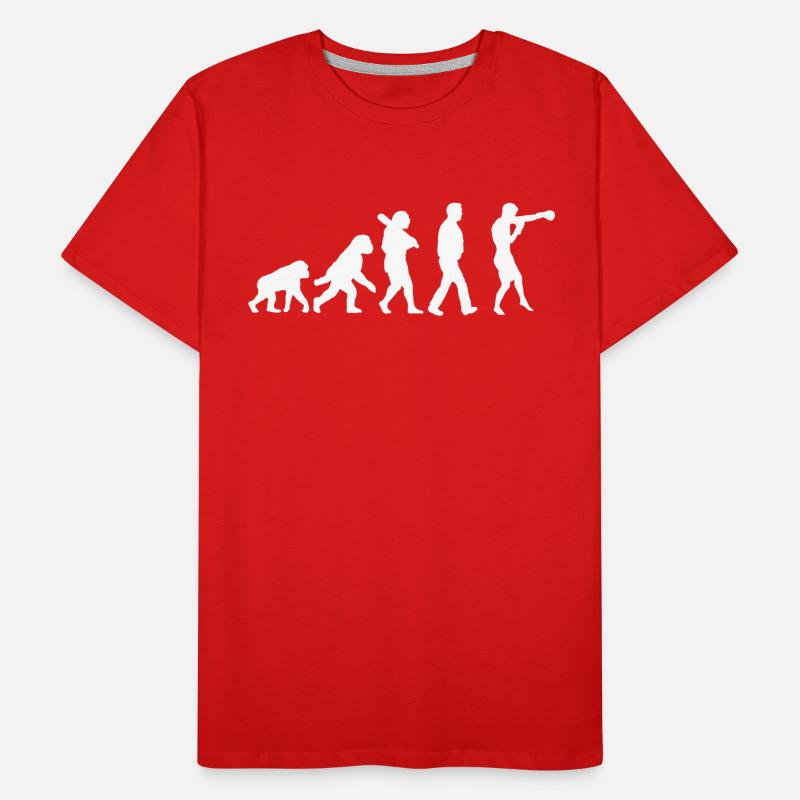 Evolution des Boxens Männer Premium Bio T-Shirt