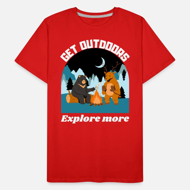 Sortez, explorez davantage T-shirt bio Premium Homme