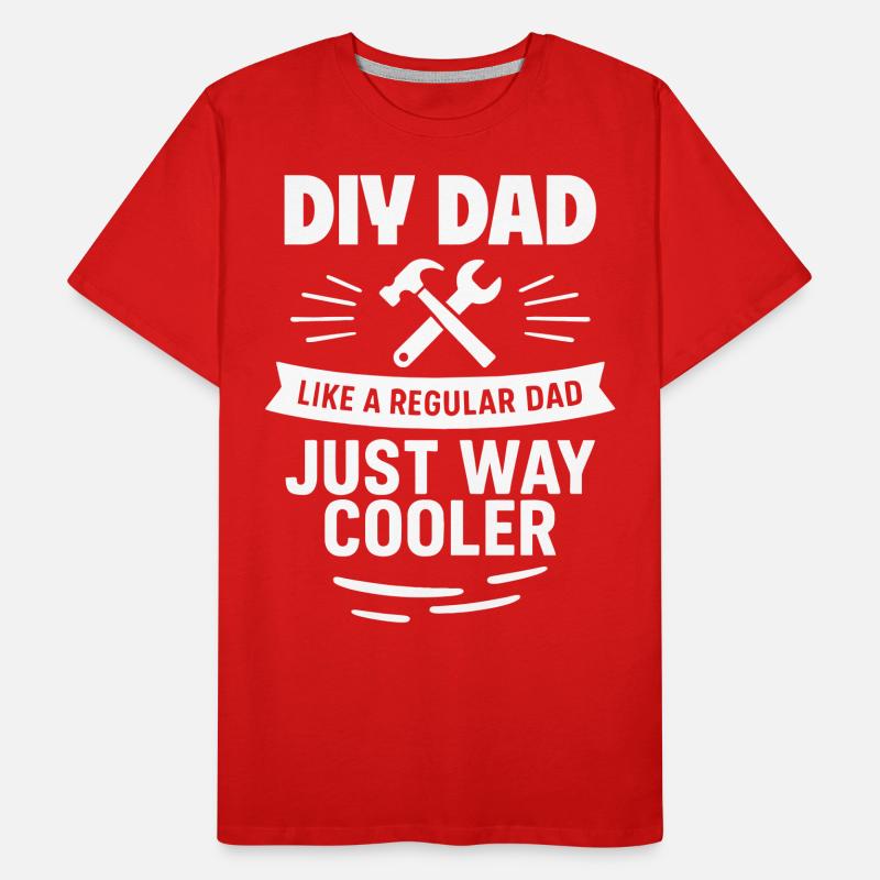 DIY dad – cooler than average Men's Premium Organic T-Shirt